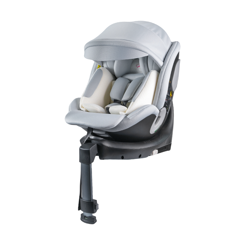 ISO FIX + destek ayağı 360 Dönüş Arkaya/Öne bakan bebek oto koltuğu 40-150 cm